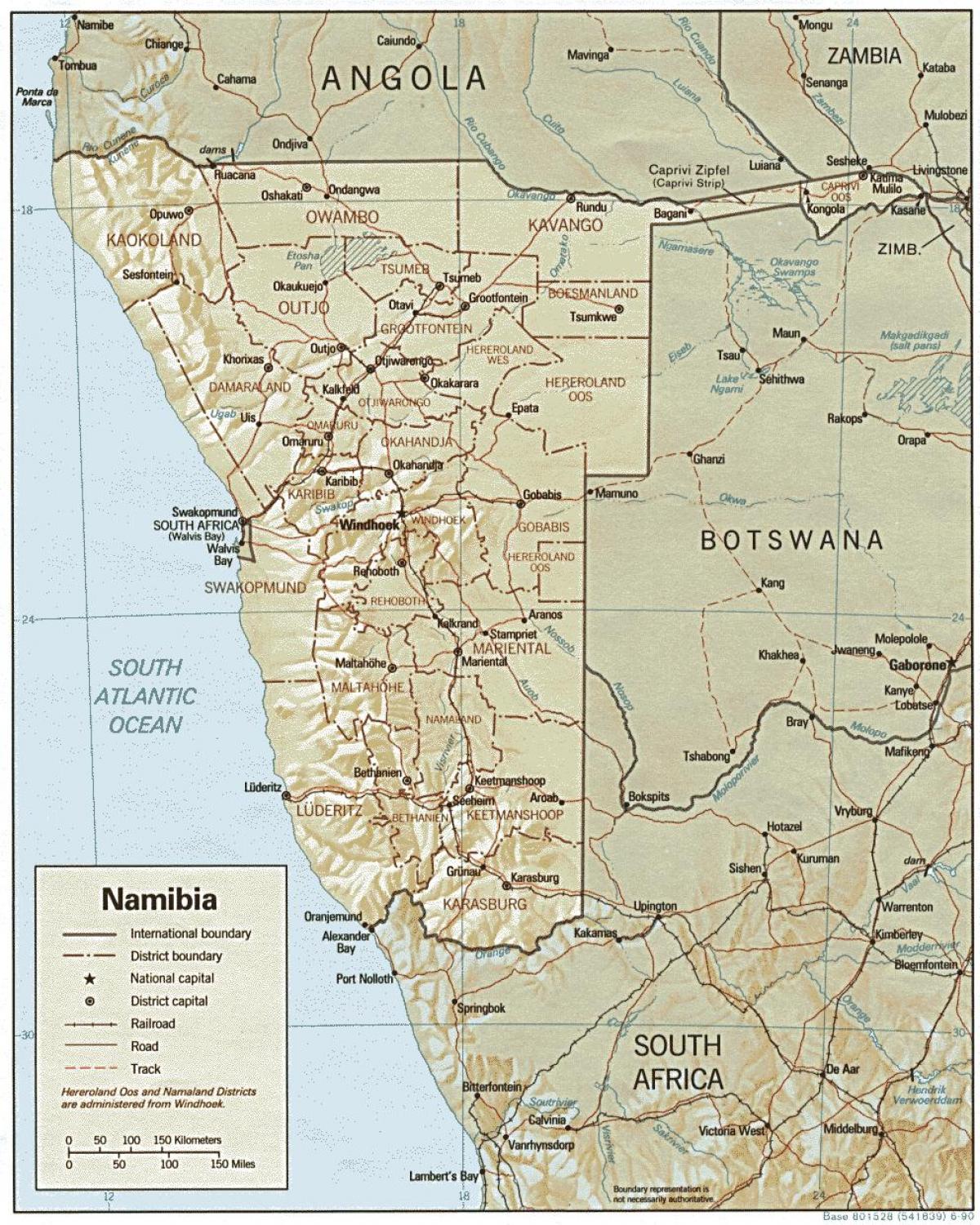 Карта Намібії ферма