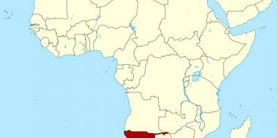 Карта Намібія Африка